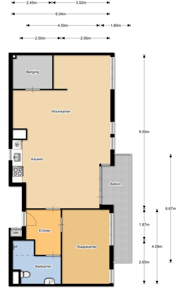 Nieuw Heeswijk plattegrond appartement 36167752