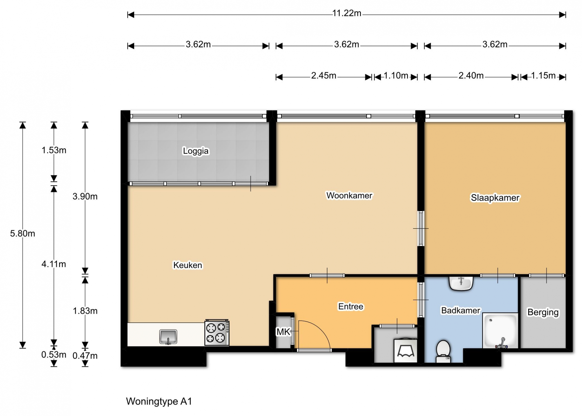 Garantwoningen Oeverrand II Woningtype A1