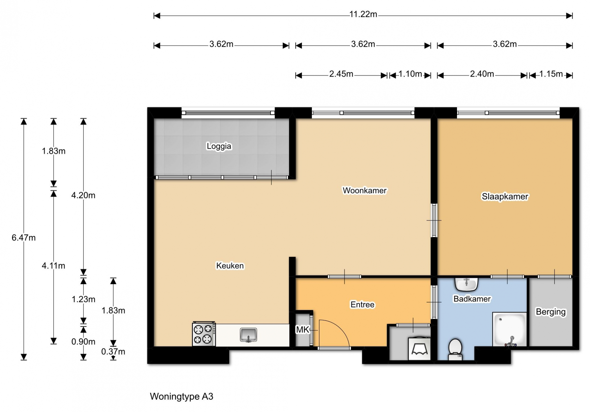 Garantwoningen Oeverrand II Woningtype A3