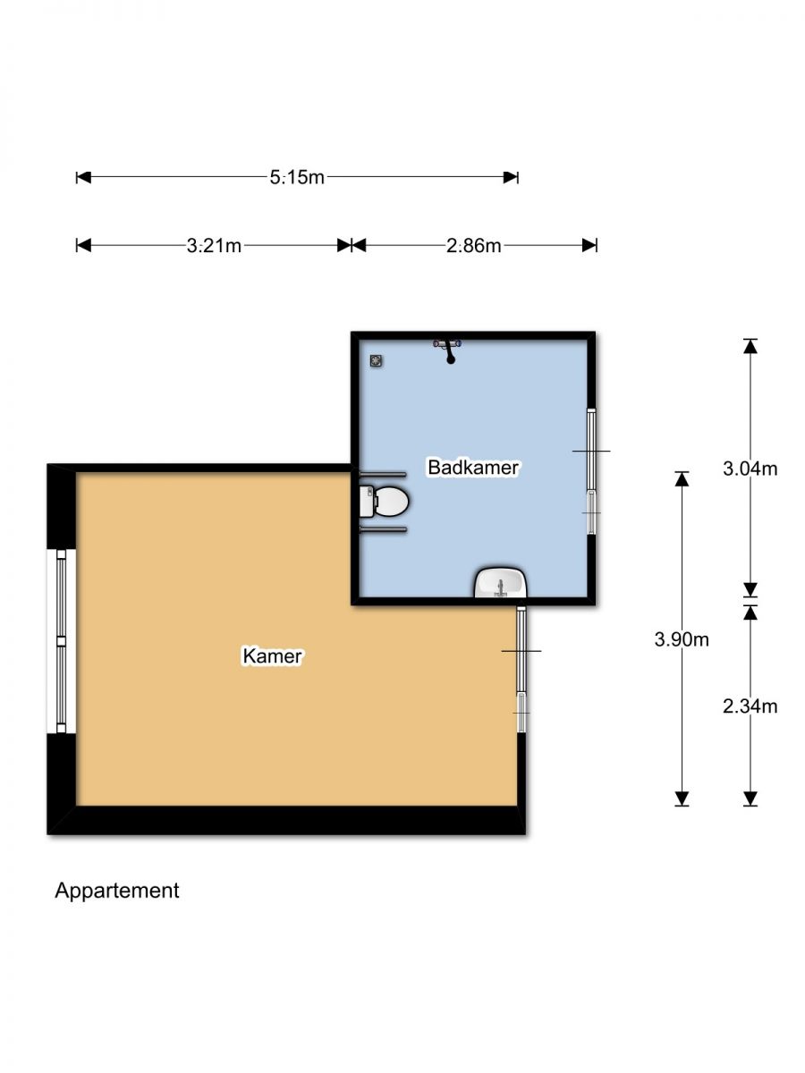 WZH De Strijp plattegrond appartement