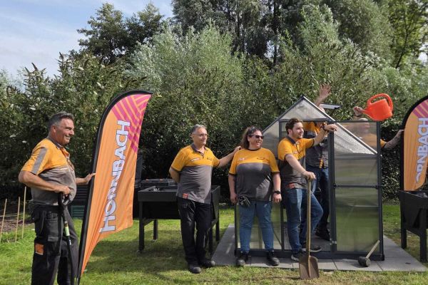 Moestuin WZH Prinsenhof uitgebreid dankzij steun van HORNBACHhelpt