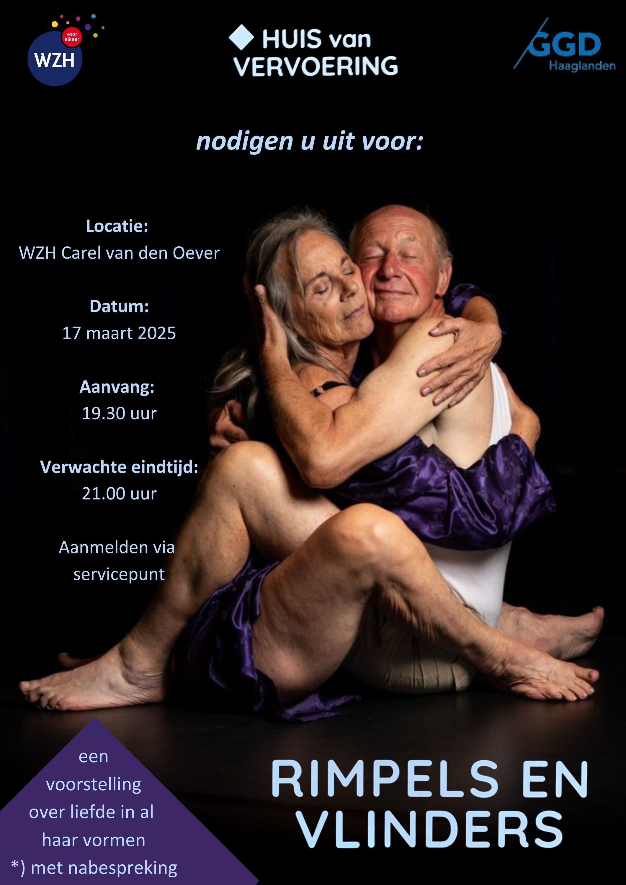 Voorstelling Rimpels en Vlinders bij WZH