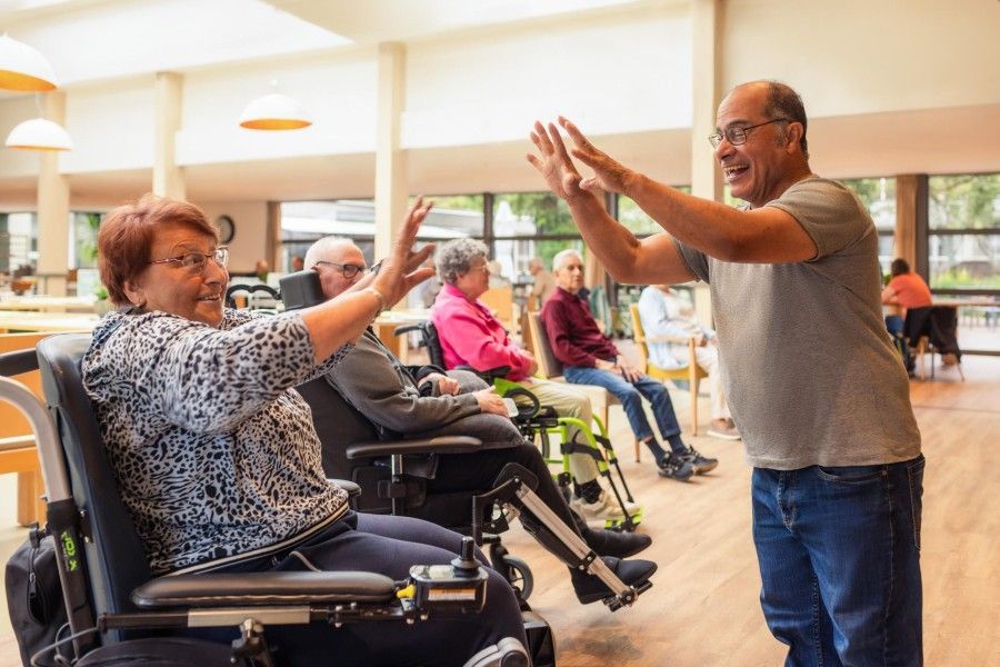 'Ik ben al vier jaar hier en erg tevreden. Ze hebben aandacht voor mij en ik kan meedoen aan afwisselende activiteiten.'